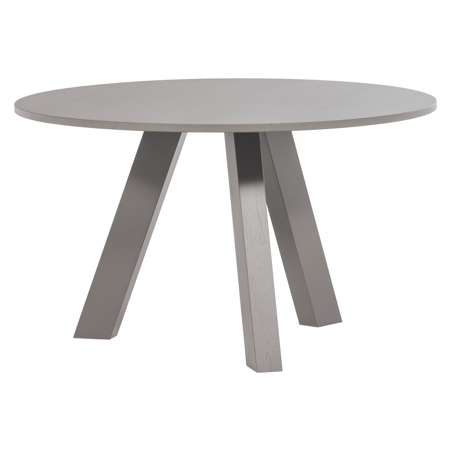 RHONDA EETTAFEL O129 CM EIKEN WARMGRIJS [fsc]