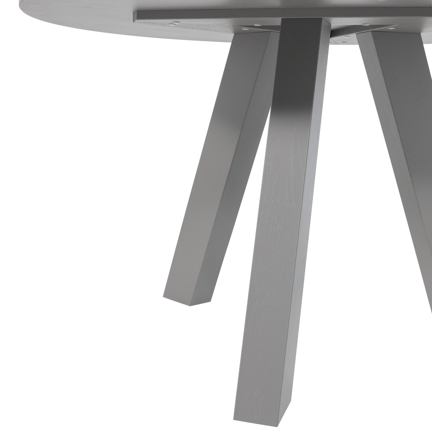 RHONDA EETTAFEL O129 CM EIKEN WARMGRIJS [fsc]