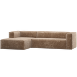 BEAN HOEKBANK LINKS CHENILLE VELVET TAUPE