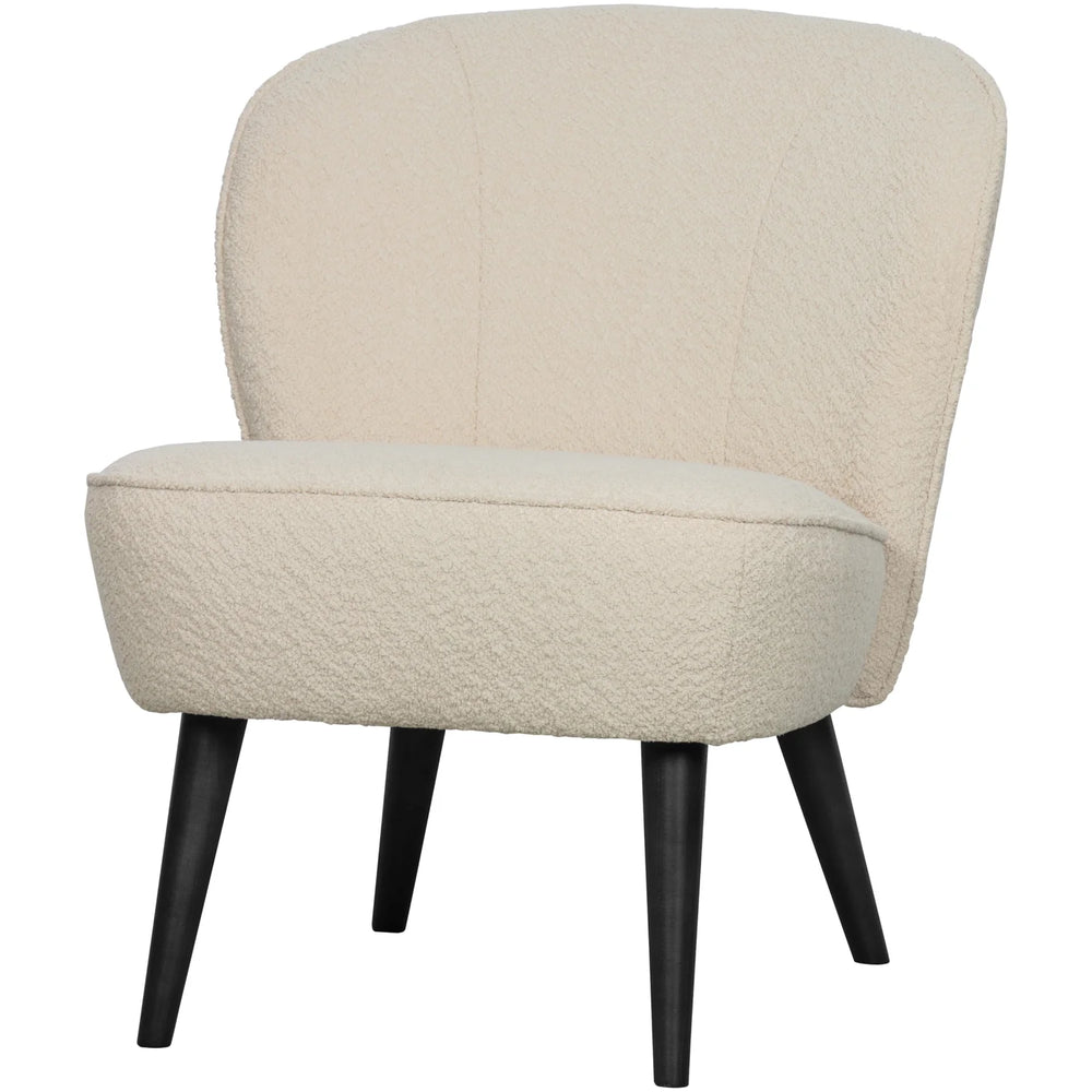 WOOOD - Fauteuil Sara bouclé crème