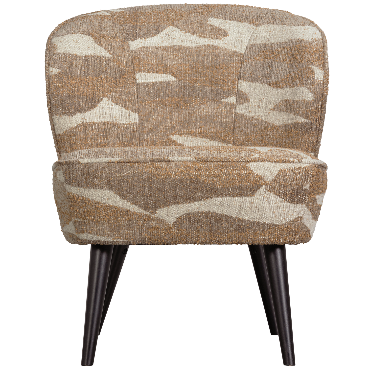 SARA FAUTEUIL GEWEVEN STOF CAMOUFLAGE DESSIN ZAND