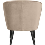 SARA FAUTEUIL VELVET KHAKI