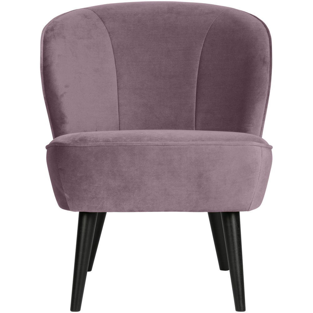 SARA FAUTEUIL VELVET WARM LILA