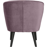 SARA FAUTEUIL VELVET WARM LILA