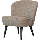 WOOOD - Sara fauteuil geweven stof naturel melange