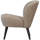 WOOOD - Sara fauteuil geweven stof naturel melange