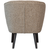 WOOOD - Sara fauteuil geweven stof naturel melange