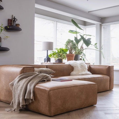 BEAN HOEKBANK RECHTS ECOLEER COGNAC