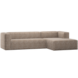 BEAN HOEKBANK RECHTS LICHTBRUIN MELANGE