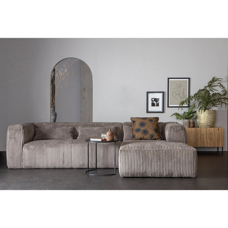 BEAN HOEKBANK RECHTS RIBSTOF TERRAZZO