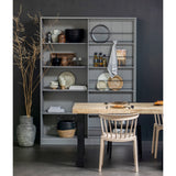 COMBI-TABLO: MANGO VISGRAAT 180X90 & 2-STANDEN POOT VIERK