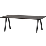 COMBI-TABLO: TAFEL EIKEN 200X90 & 2-STAND BLACKNIGHT [fsc]