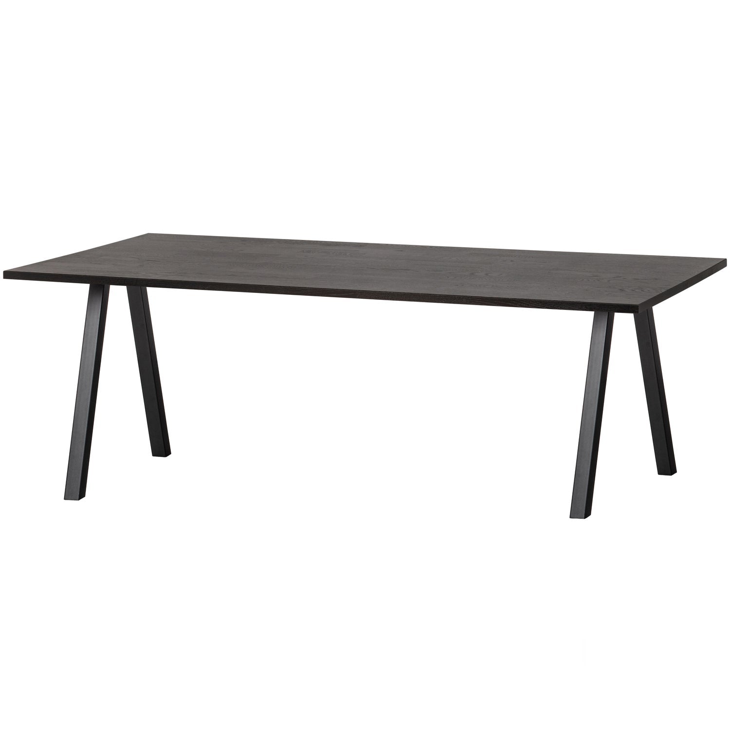 COMBI-TABLO: TAFEL EIKEN 200X90 & 2-STAND BLACKNIGHT [fsc]
