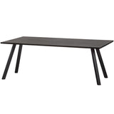 COMBI-TABLO: TAFEL EIKEN 200X90 & 2-STAND BLACKNIGHT [fsc]