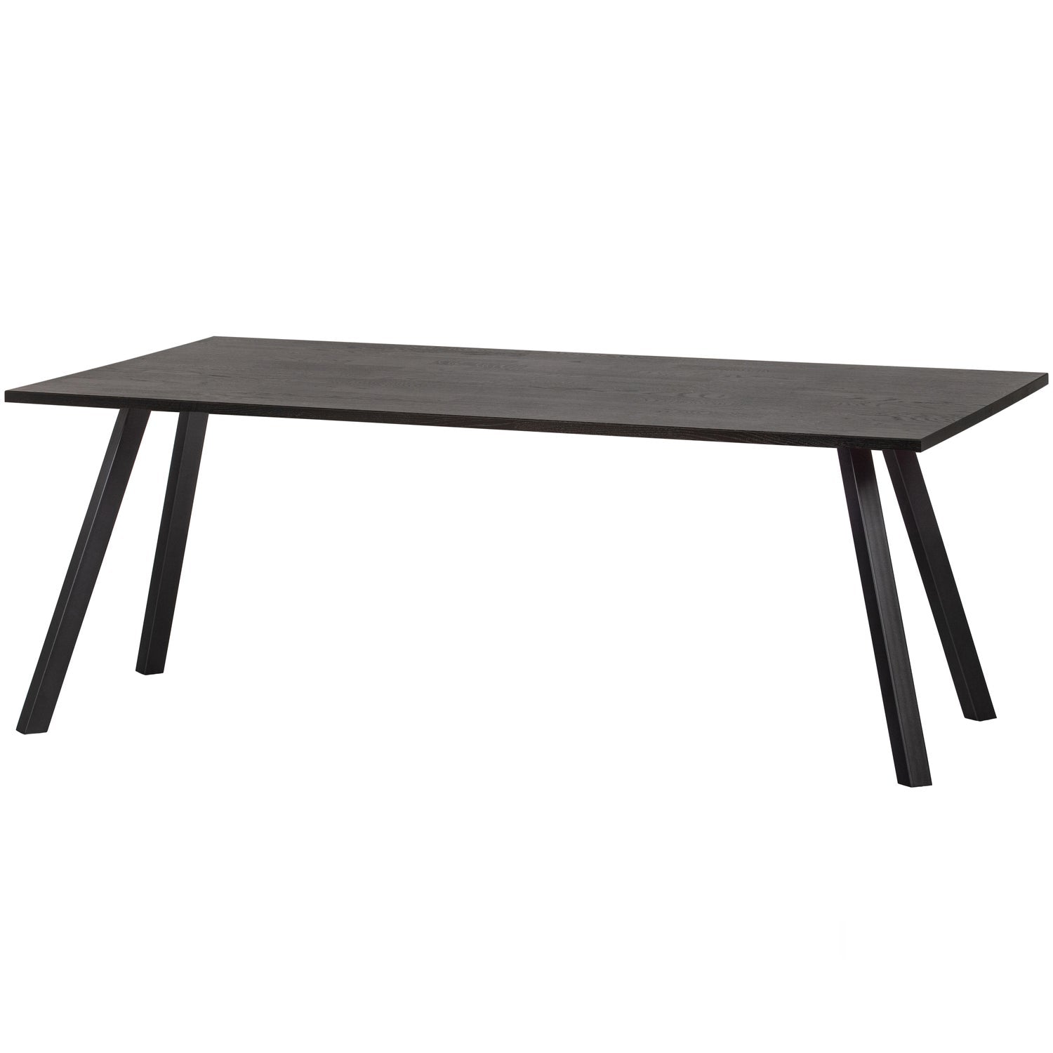 COMBI-TABLO: TAFEL EIKEN 200X90 & 2-STAND BLACKNIGHT [fsc]
