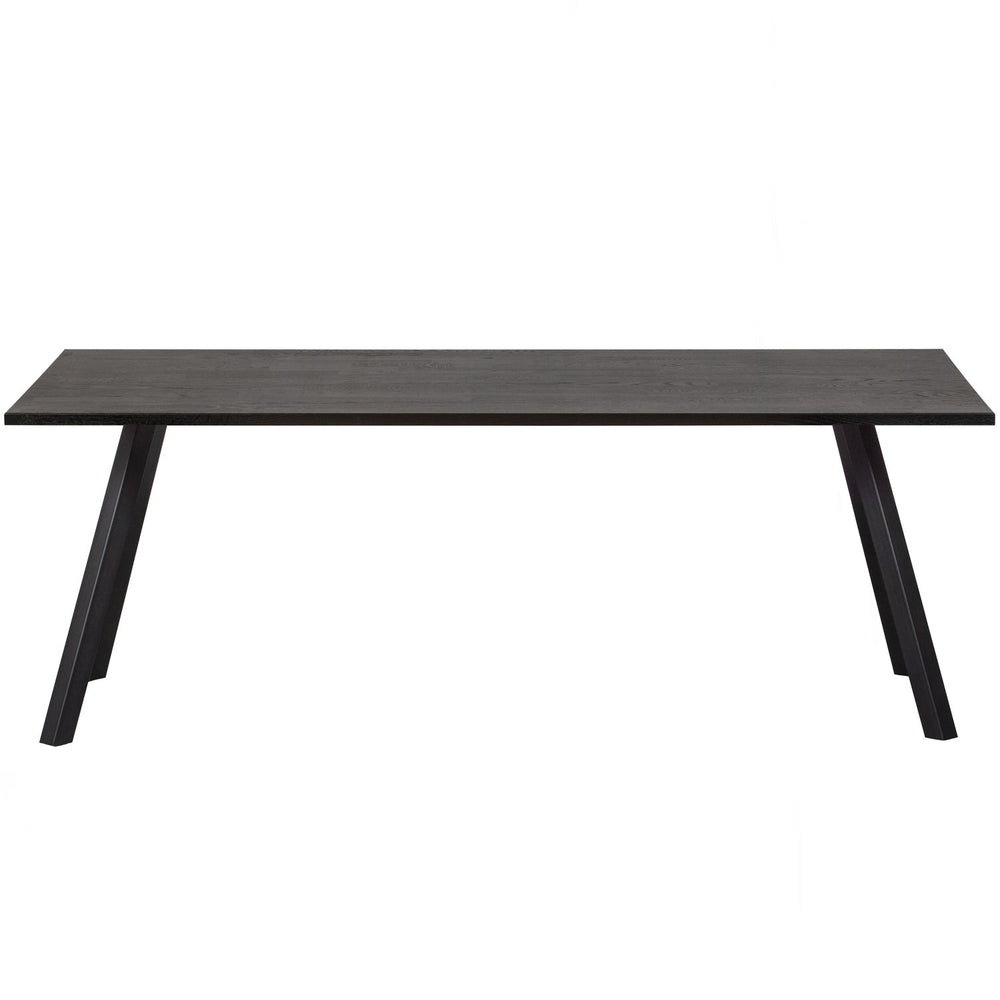 COMBI-TABLO: TAFEL EIKEN 200X90 & 2-STAND BLACKNIGHT [fsc]