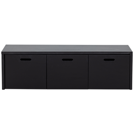 SILKE KISTBANK MET LADES GRENEN DIEPZWART [fsc]