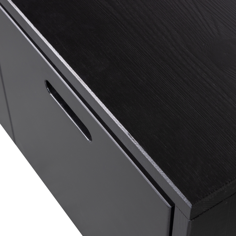 SILKE KISTBANK MET LADES GRENEN DIEPZWART [fsc]