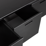 SILKE KISTBANK MET LADES GRENEN DIEPZWART [fsc]