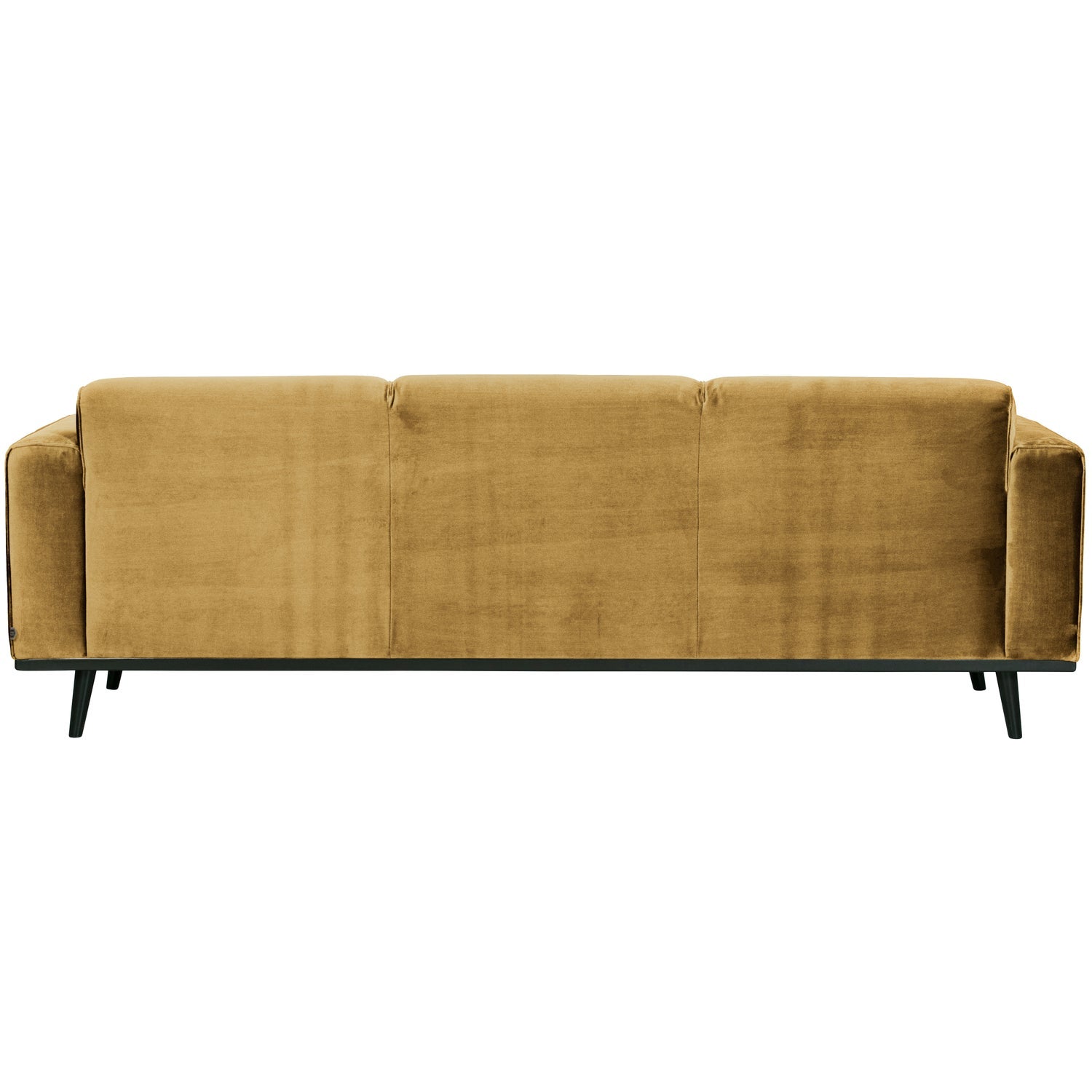 STATEMENT 3-ZITS BANK 230 CM VELVET HONINGGEEL