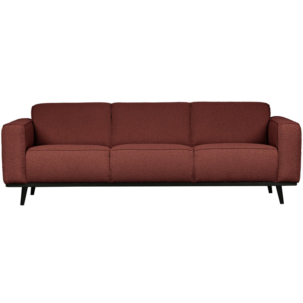 STATEMENT 3-ZITS BANK 230 CM BOUCLE KASTANJEBRUIN