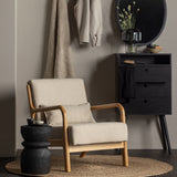 MARK FAUTEUIL GEWEVEN STOF NATUREL