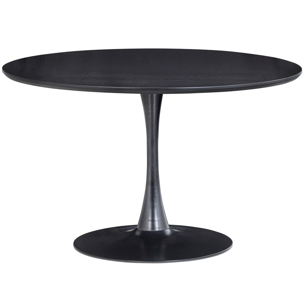 SAMMY EETTAFEL TROMPETVOET ROND MDF ZWART O120 CM