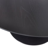 SAMMY EETTAFEL TROMPETVOET ROND MDF ZWART O120 CM