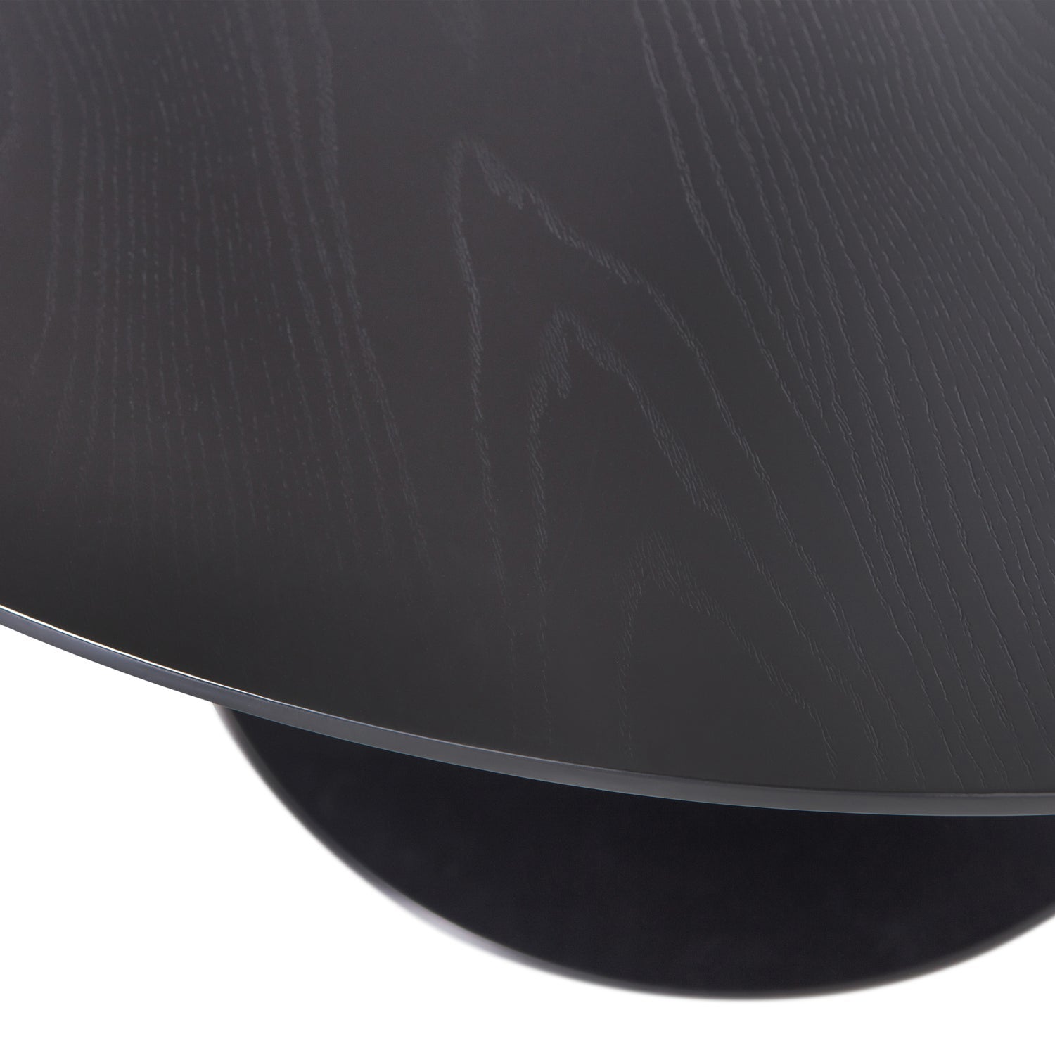 SAMMY EETTAFEL TROMPETVOET ROND MDF ZWART O120 CM