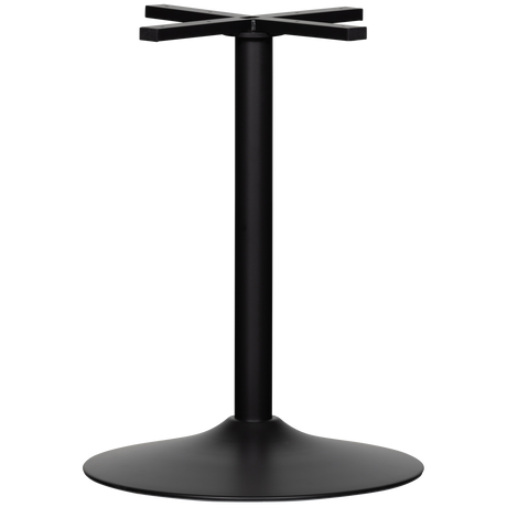 BISTRO RONDE BUISVOET METAAL MATZWART 72XO54 CM