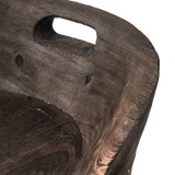 ROSALIE DECORATIEVE KRUK/STOEL HOUT DONKERBRUIN