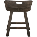 ROSALIE DECORATIEVE KRUK/STOEL HOUT DONKERBRUIN