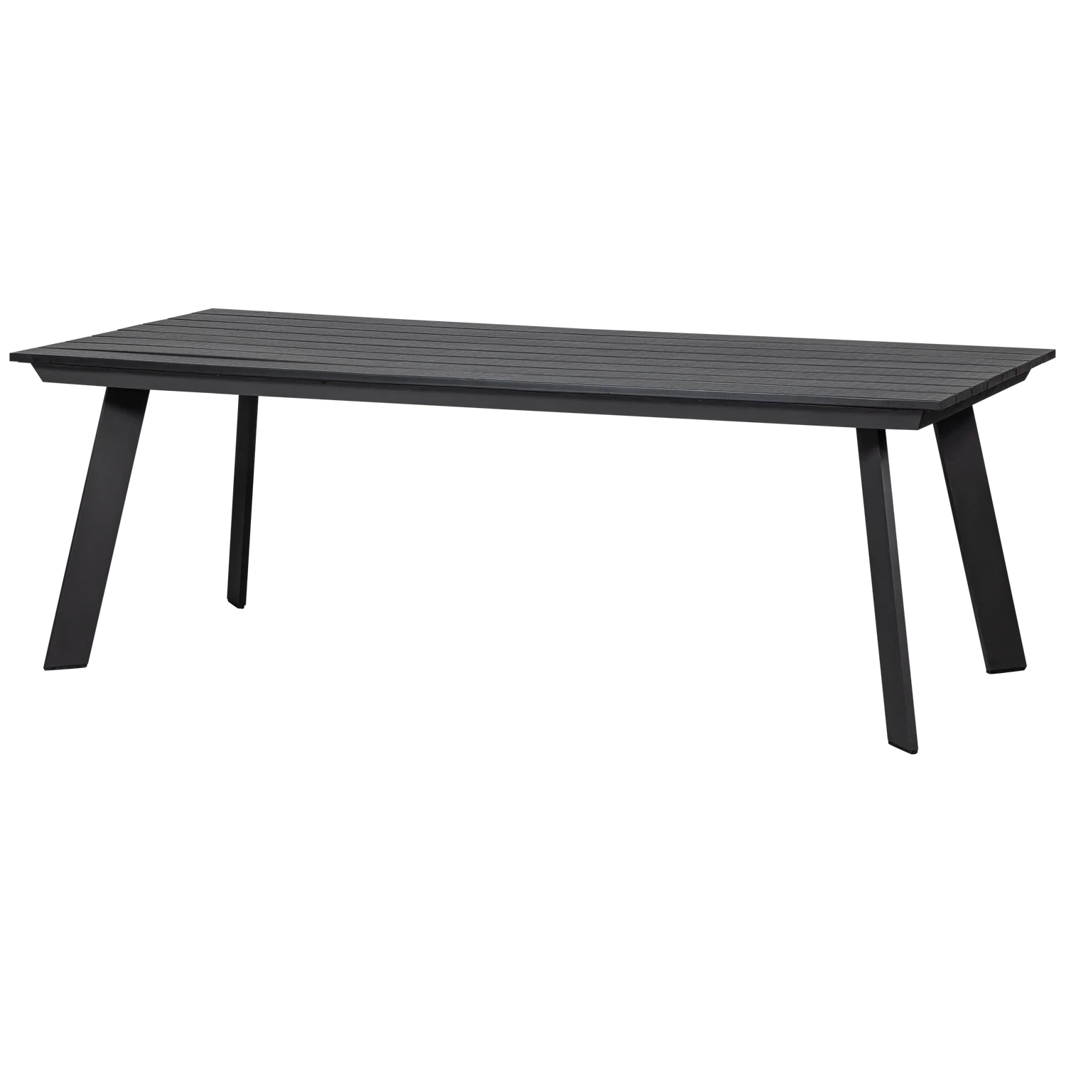 WOOOD - Veerle tuintafel aluminium/polywood antraciet 220x100cm