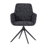 GRANT EETKAMERSTOEL ZWART MELANGE [fsc]