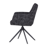 GRANT EETKAMERSTOEL ZWART MELANGE [fsc]