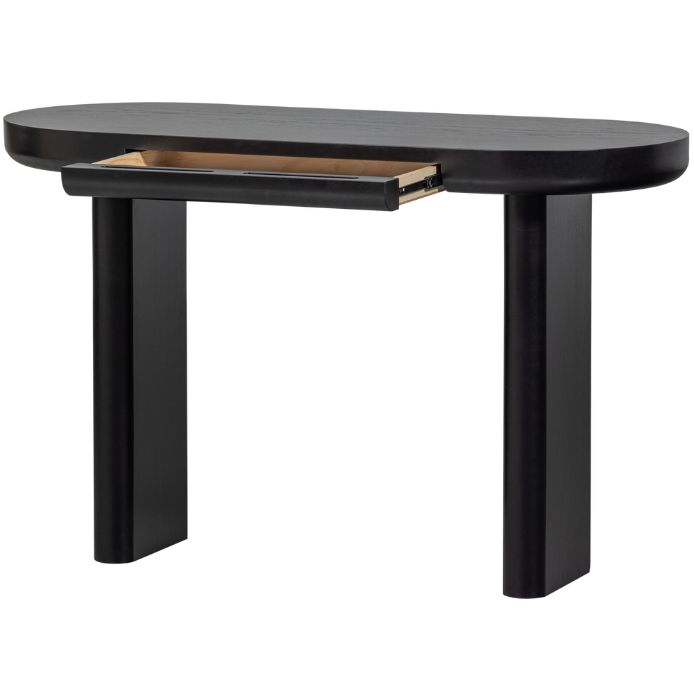 MAEL BUREAU/SIDETABLE FINEER ZWART