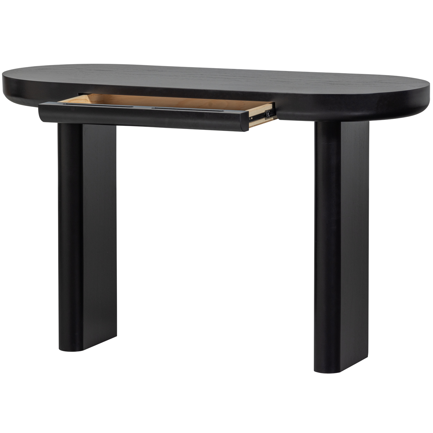 MAEL BUREAU/SIDETABLE FINEER ZWART
