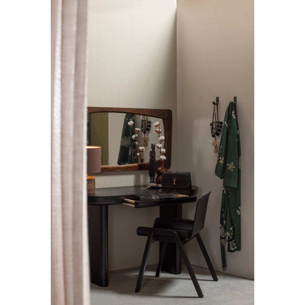 MAEL BUREAU/SIDETABLE FINEER ZWART