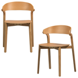 CRAS EETKAMERSTOEL ESSEN FINEER NATUREL