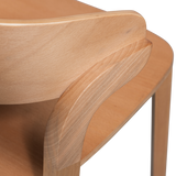 CRAS EETKAMERSTOEL ESSEN FINEER NATUREL