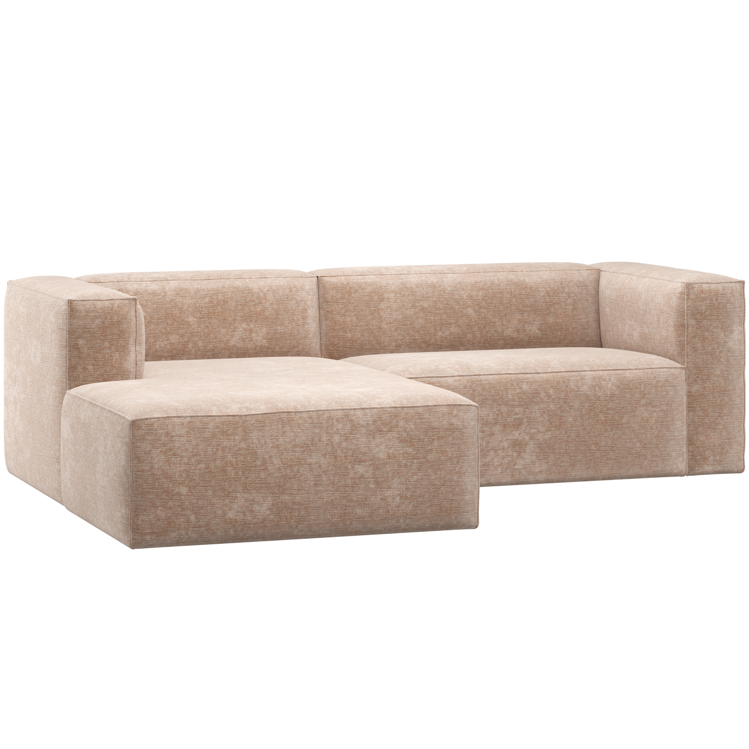 BEAN CHAISE LONGUE BANK LINKS CHENILLE VELVET NATUREL