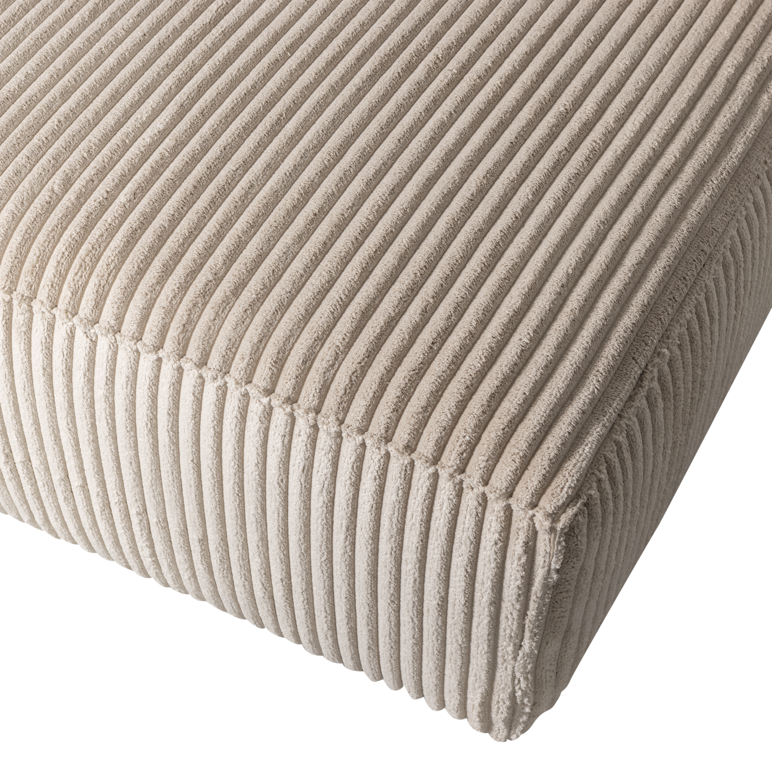 BEAN CHAISE LONGUE BANK RECHTS RIBSTOF TRAVERTIN