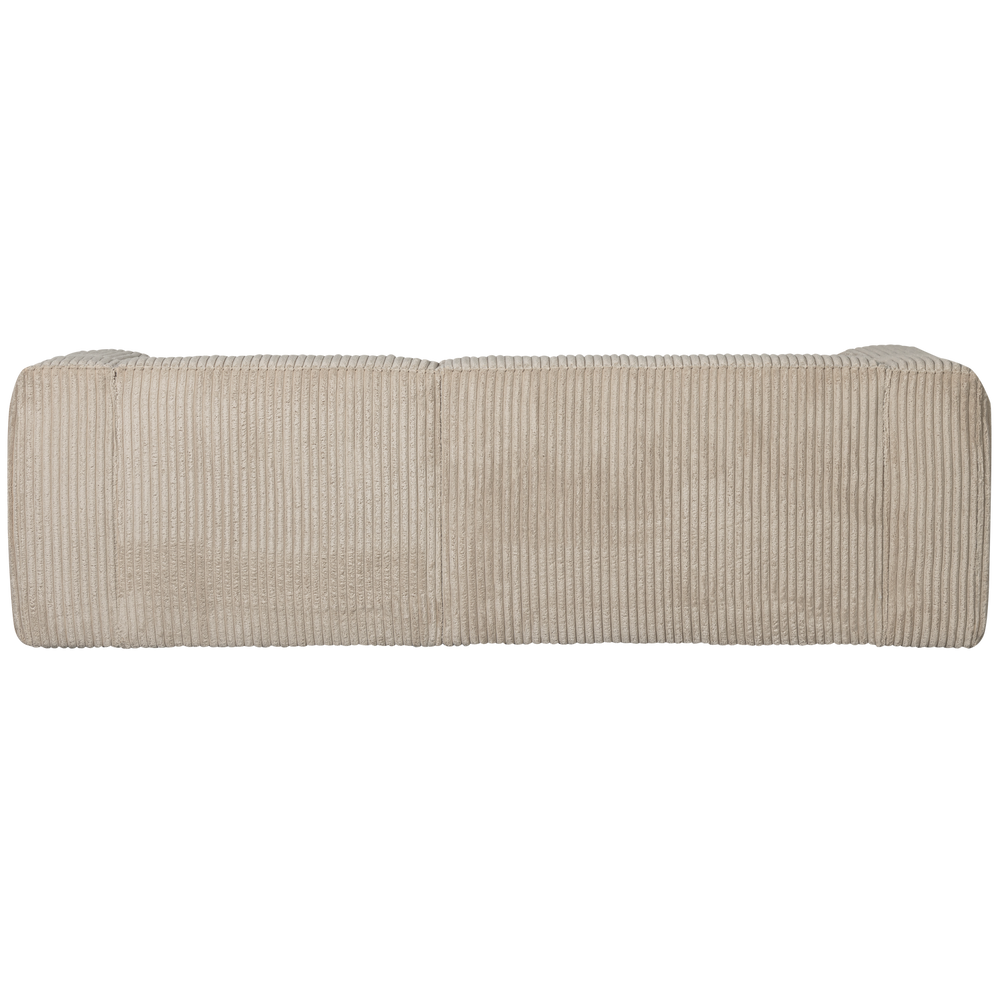 BEAN CHAISE LONGUE BANK RECHTS RIBSTOF TRAVERTIN