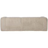 BEAN CHAISE LONGUE BANK RECHTS RIBSTOF TRAVERTIN