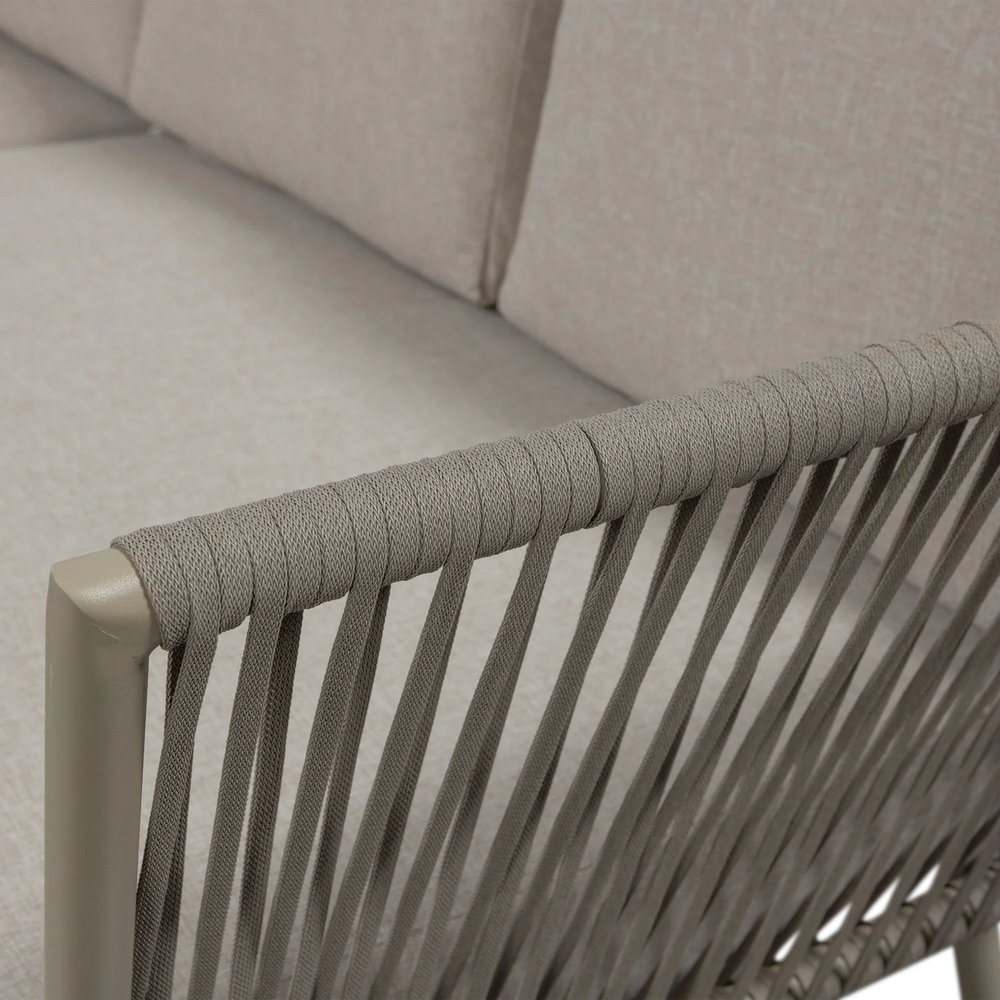 WOOOD - Claunk loungeset tuin metaal zand/taupe