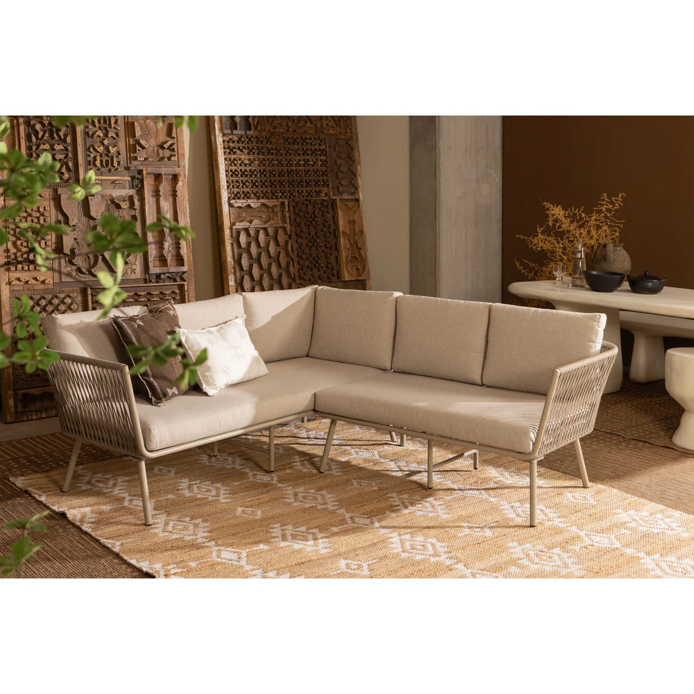 WOOOD - Claunk loungeset tuin metaal zand/taupe
