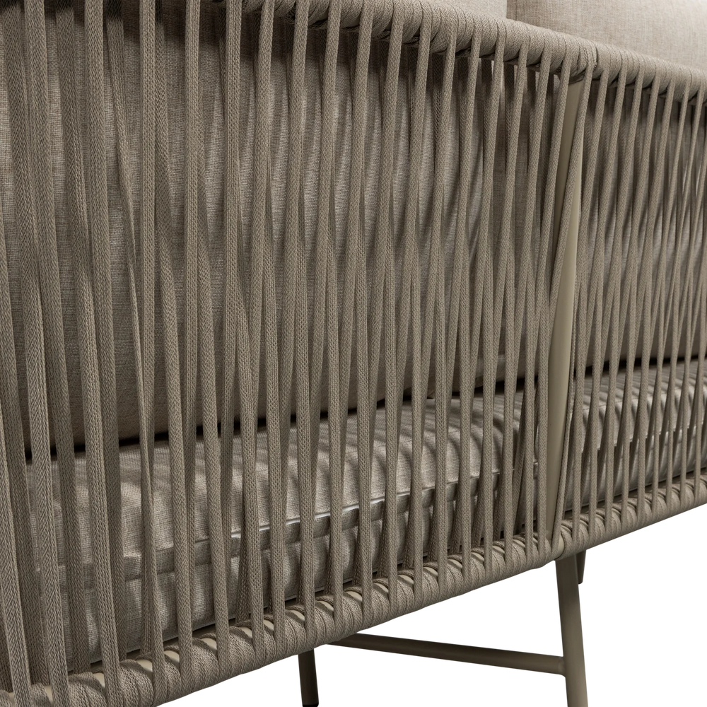 WOOOD - Claunk loungeset tuin metaal zand/taupe