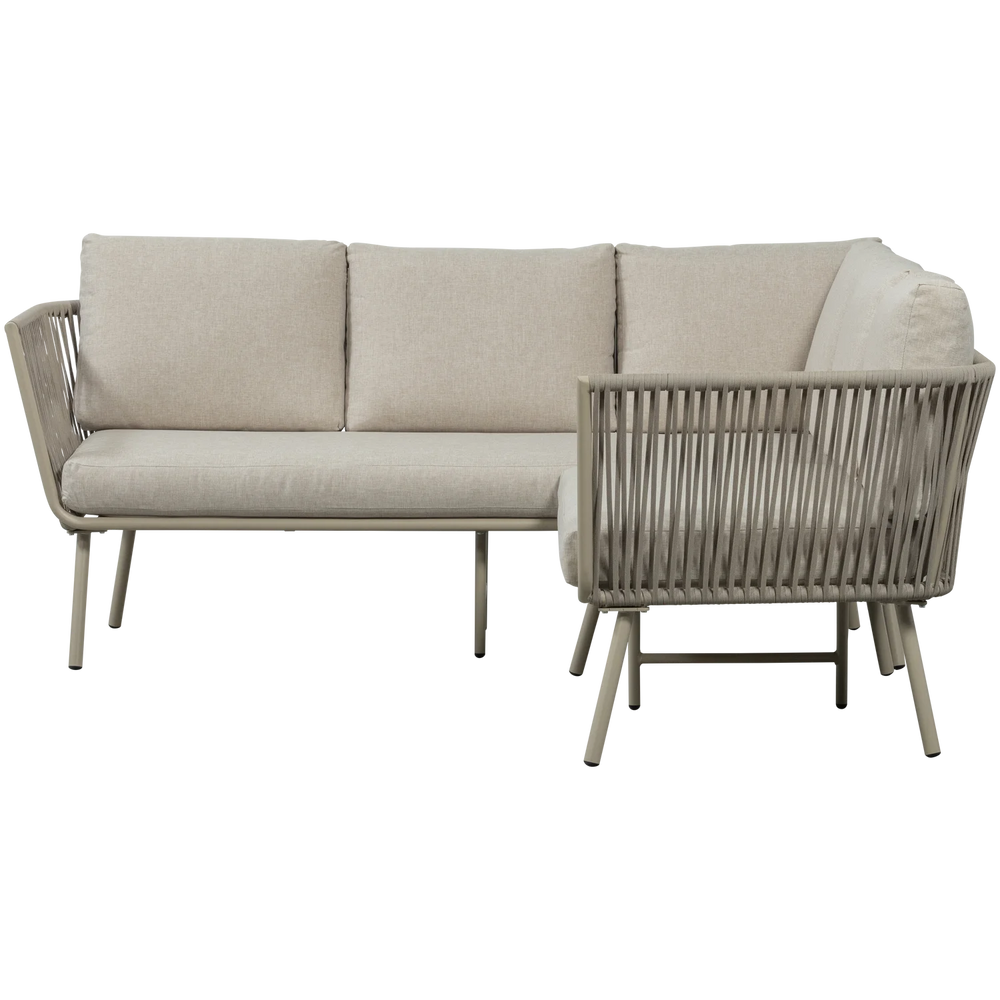 WOOOD - Claunk loungeset tuin metaal zand/taupe
