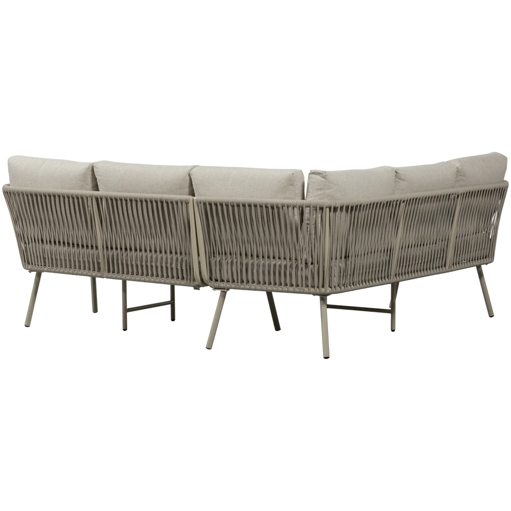 WOOOD - Claunk loungeset tuin metaal zand/taupe