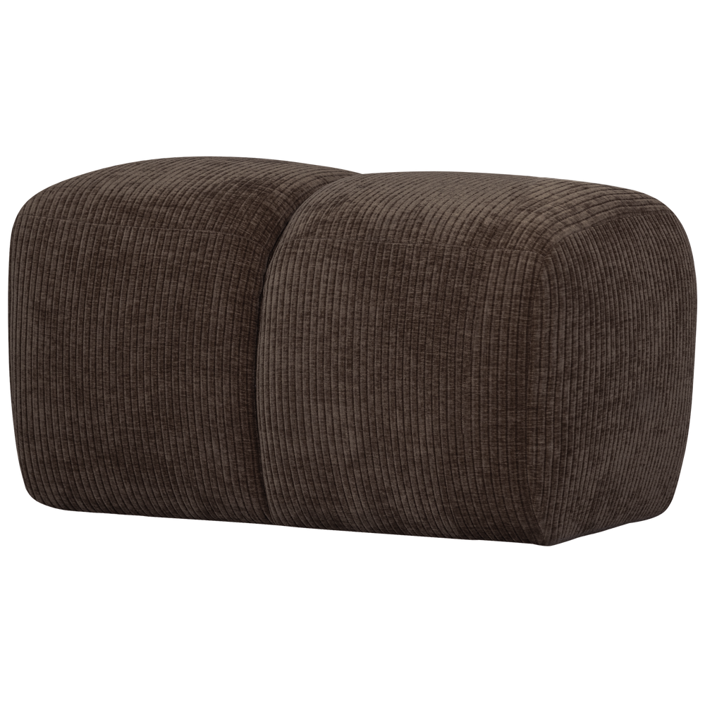 MOJO POEF RIBSTOF BRUIN